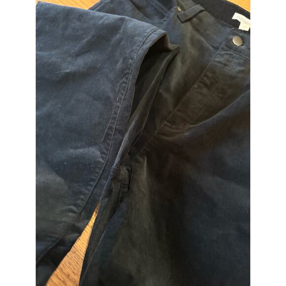 Eileen fisher Black Organic Cotton Stretch Velveteen Pant size SP - Picture 12 of 16